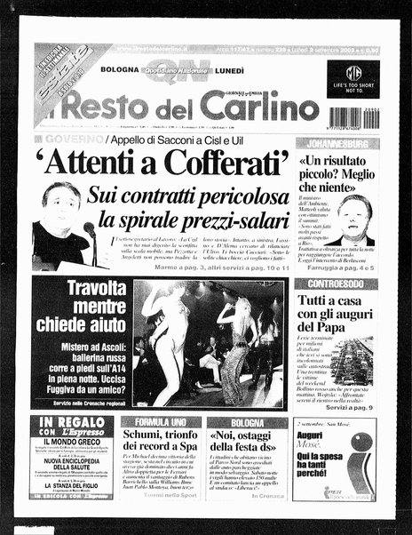 Il Resto del Carlino : giornale dell'Emilia